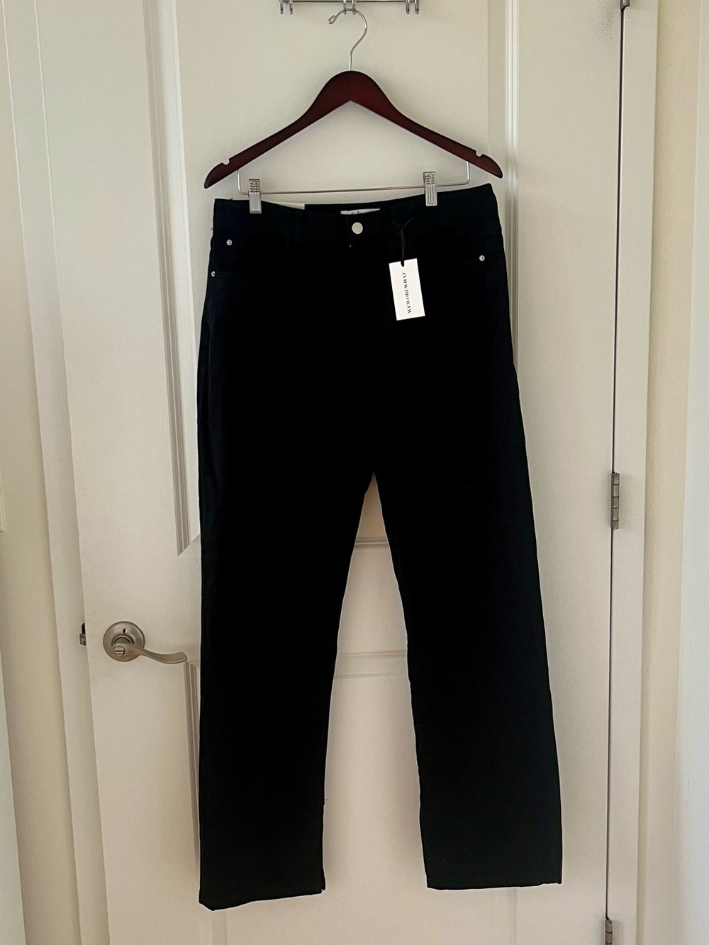 Brand-New Black Straight Leg Jeans